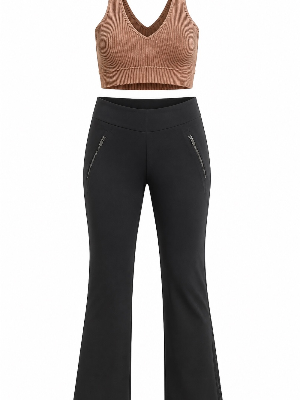 Athleta Black High-Rise Boot-Cut Flare Pants